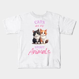 cats are my spirit animal Kids T-Shirt